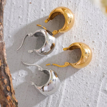 Chunky Geometric Hoop Earrings