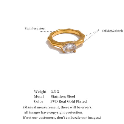 Golden Bling Statement Ring