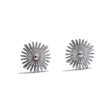 Small Stainless Steel Flower Stud Earrings