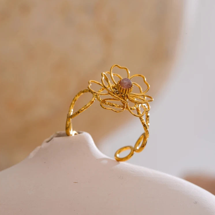 Hollow Flower Ring