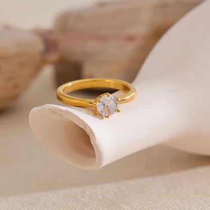 AAA Cubic Zirconia Classic Ring