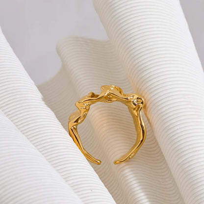 Wide Textured Ring