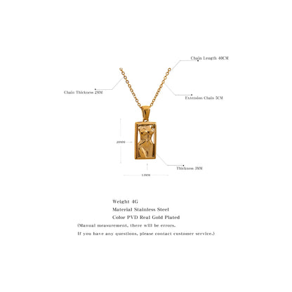 Aria Square Pendant Necklace