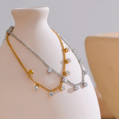 Luna CZ Chain Bracelet