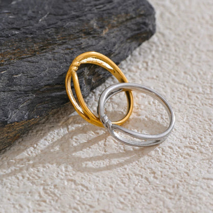 Minimalist Twisted Thin Ring