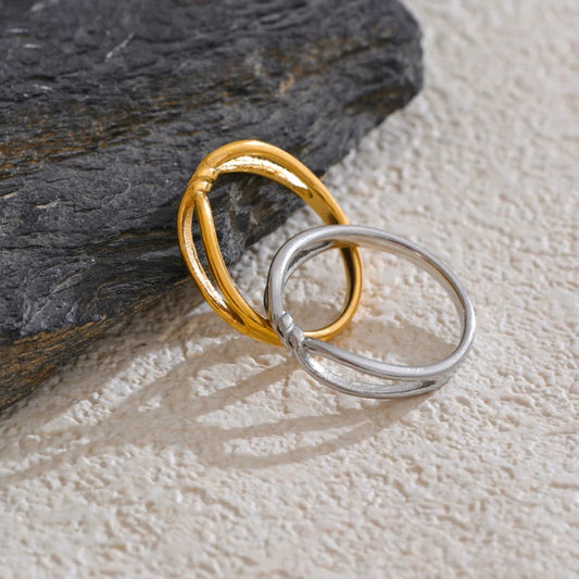 Minimalist Twisted Thin Ring