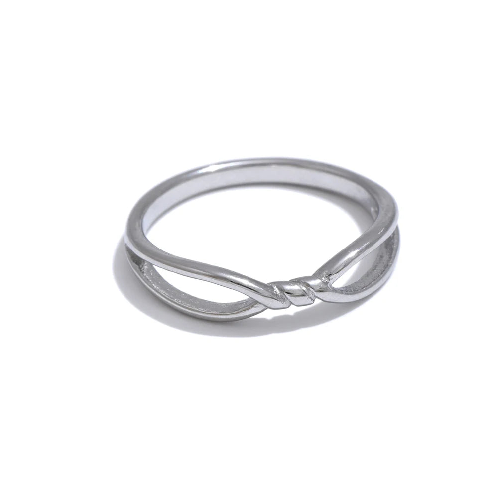 Minimalist Twisted Thin Ring