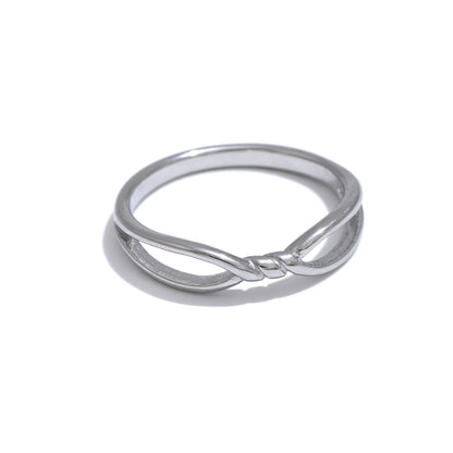 Minimalist Twisted Thin Ring