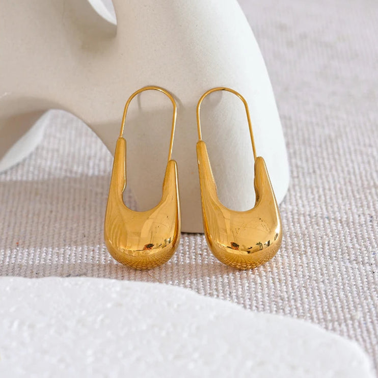 Geometric Statement Hoop Earrings