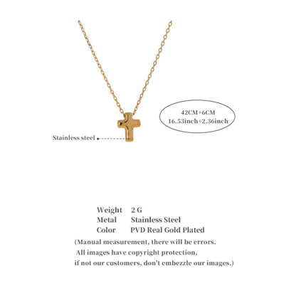Small Cross Pendant Necklace