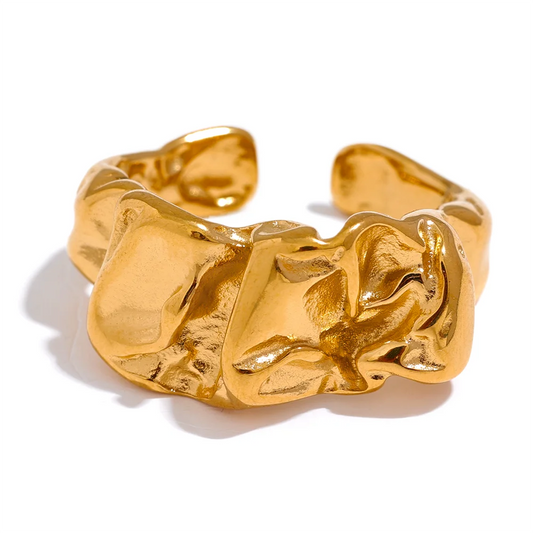 Wide Textured Ring
