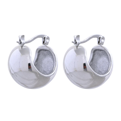 Chunky Geometric Hoop Earrings