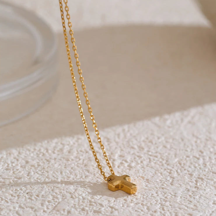 Small Cross Pendant Necklace