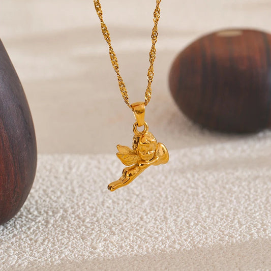 Angel Heart Pendant Necklace