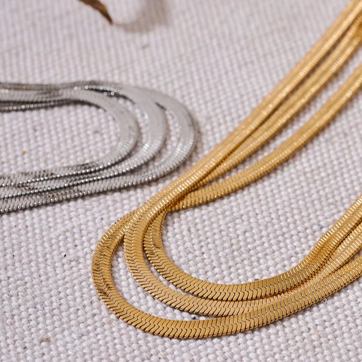Flat Snake Chain Necklace