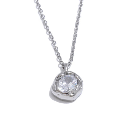 Cubic Zirconia Pendant Necklace