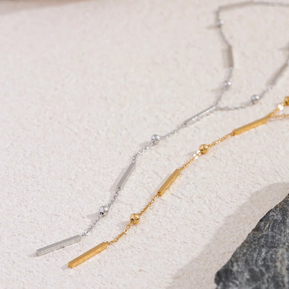 Thin Gold Long Chain Necklace