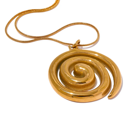 Minimalist Round Pendant Necklace