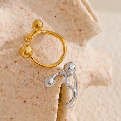 Adjustable Open Geometric Ring