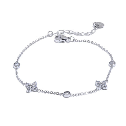 Flora CZ Flower Bracelet