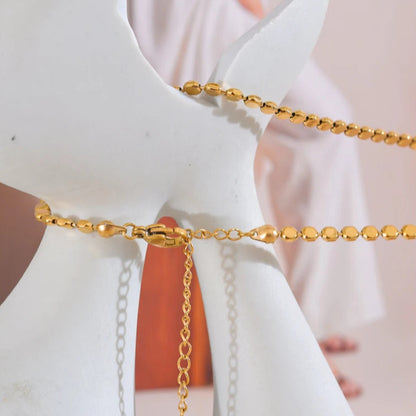 Cleo Bright Square Chain Necklace