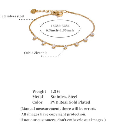 Luna CZ Chain Bracelet