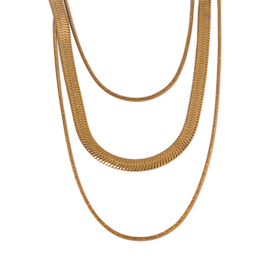 Layered Snake Chain Necklace