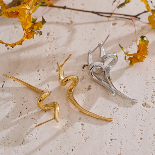 Minimalist Irregular Stud Earrings