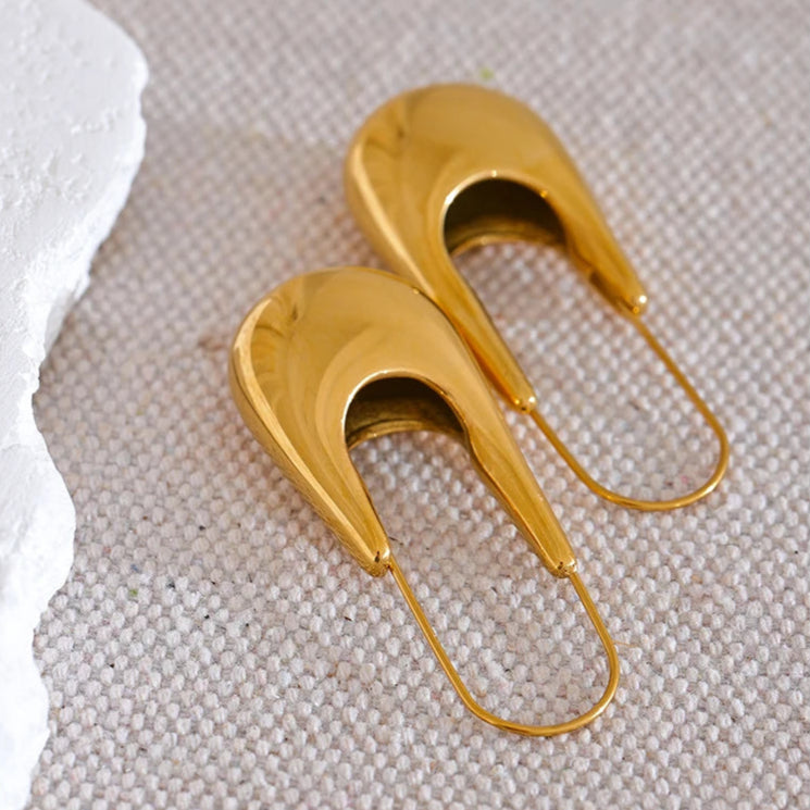 Geometric Statement Hoop Earrings