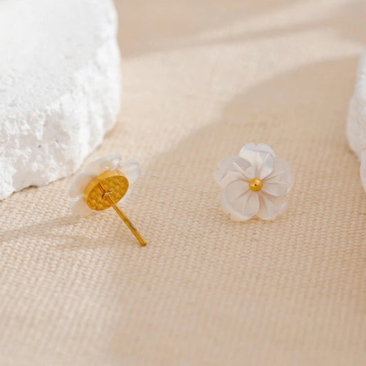 Bloom Shell Stud Earrings