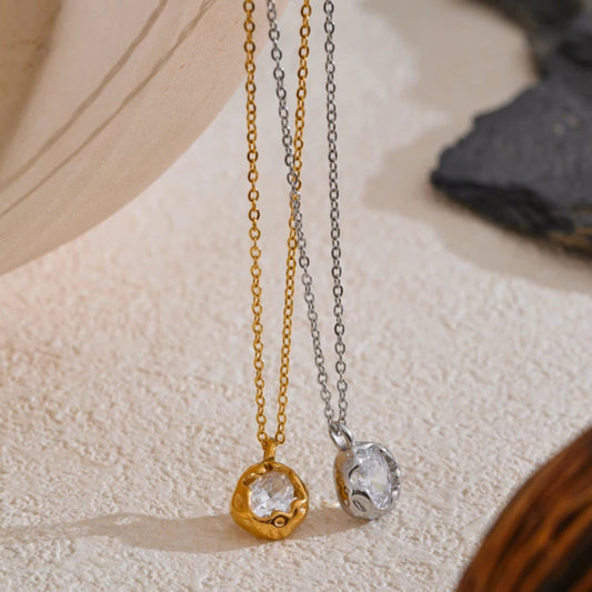 Cubic Zirconia Pendant Necklace