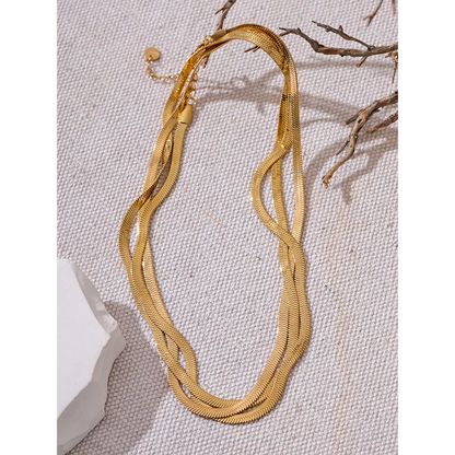 Flat Snake Chain Necklace