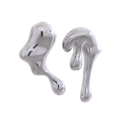 Asymmetrical Geometric Stud Earrings