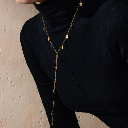 Delicate Leaf Drop Necklace