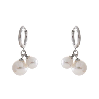 Korean-Style Pearl Drop Earrings
