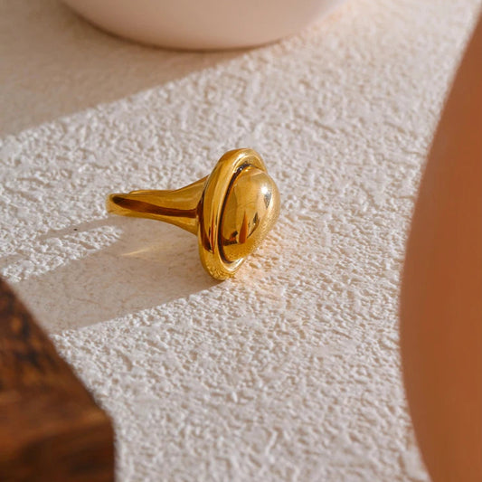 Golden Heart Ring