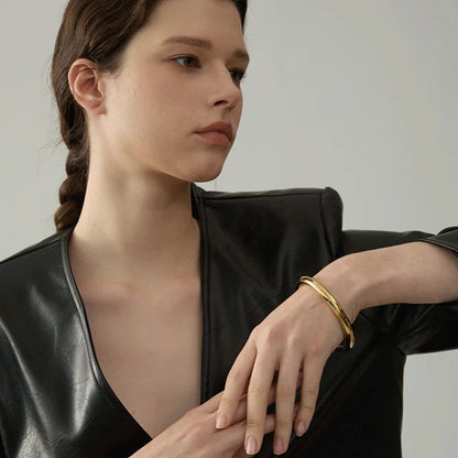 AURA Polished Bold Bangle