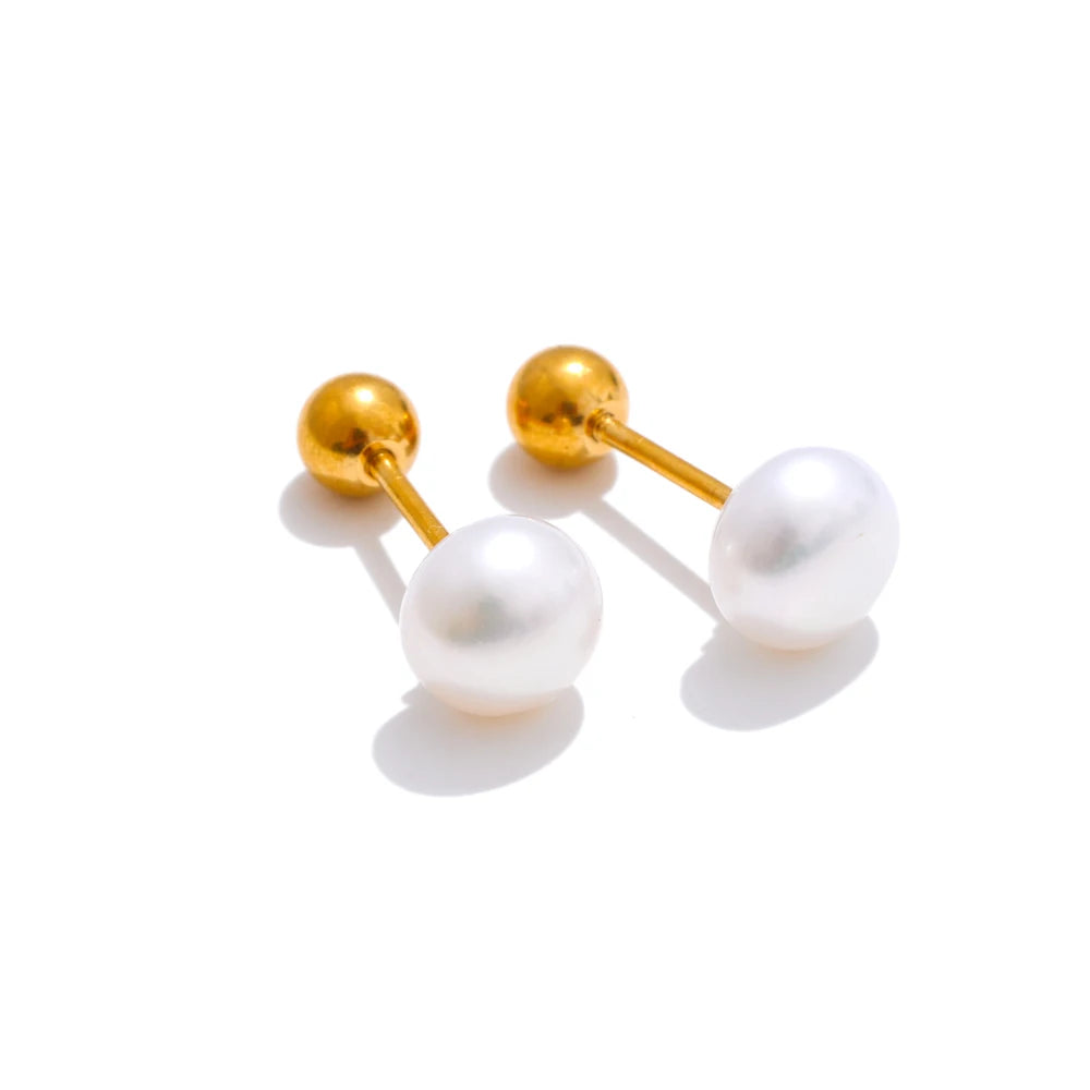 Freshwater Pearl Stud Earrings