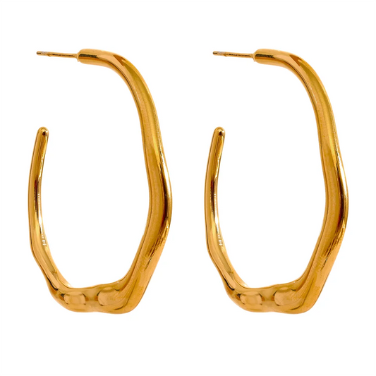 Minimalist Geometric Hoop Earrings