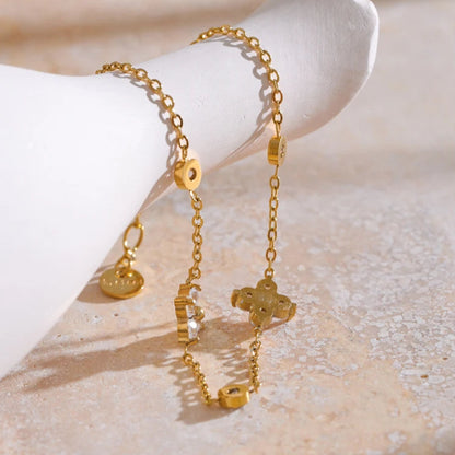 Flora CZ Flower Bracelet