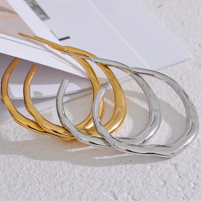 Minimalist Geometric Hoop Earrings