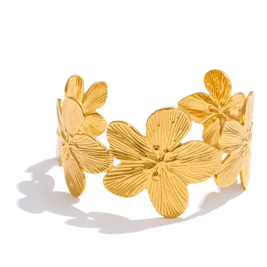Flower Cuff Bracelet