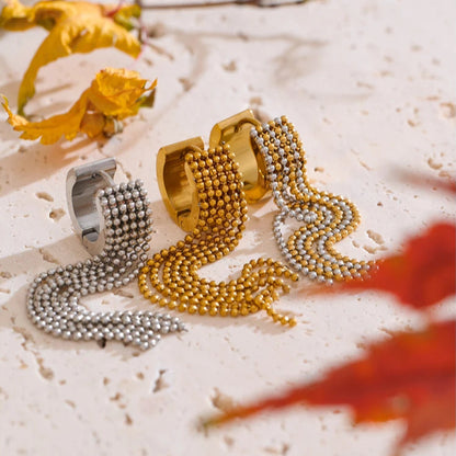 Nova Tassel Chain Drop Earrings