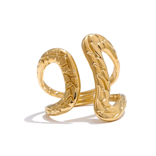 Adjustable Geometric Hollow Ring