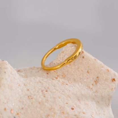 Coarse & Thin Design Ring