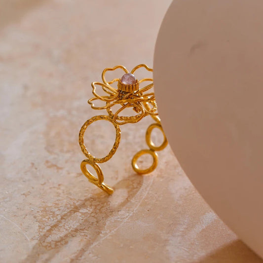 Hollow Flower Ring