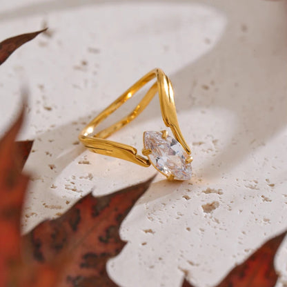 Delicate Zirconia Ring