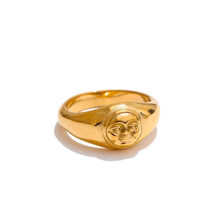 Cast Face Statement Ring