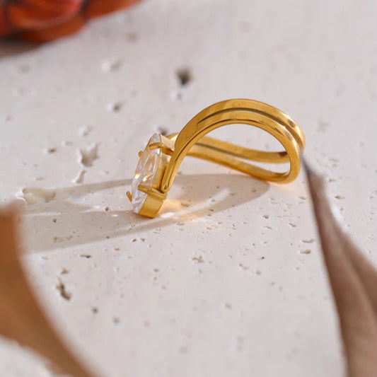 Delicate Zirconia Ring