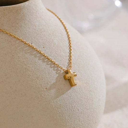 Small Cross Pendant Necklace